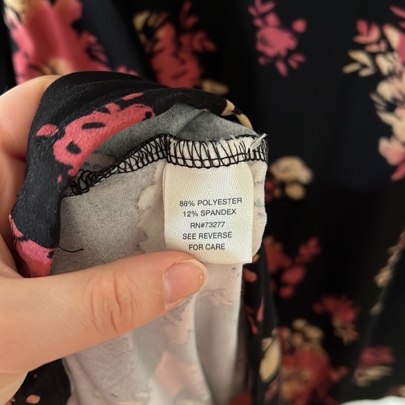 Floral Cold-Shoulder Mudd Dress - Picture 6 of 11